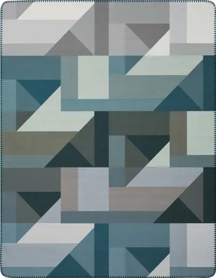 Produktbild von Biederlack Plaid mit Zierstich Graphic View   Größe 150 x 200