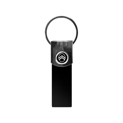 Image de Porte-clés Citroën Noir Officiel, Logo New Noir