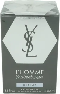A product box for Yves Saint Laurent L'Homme Ultime Eau de Parfum.