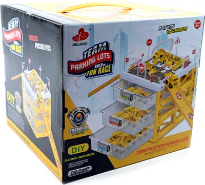 Produktbild von Parkhaus Spielzeug 3 Ebenen Parkgarage mit 8 Autos Rennbahn & Aufzug Kinder
