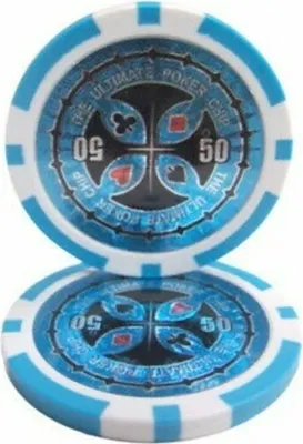 Produktbild von Pegasi Pokerchip 50 - 11.5g - Casino Pokerchips - Spielchips Wertmarken - Poker Chips - Casino Pokerset - Texas Hold'em Poker Chips - Poker-Chips - 25 stücks