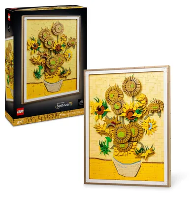 Obrázok produktu pre LEGO Art, obraz Vincenta van Gogha „Slnečnice“, 3D model na dekoráciu