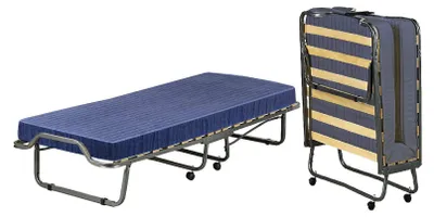 Produktbild von Klappbett Dmora Peccioli blau, Matratze inklusive Matratzenmaß 80x190x10 cm