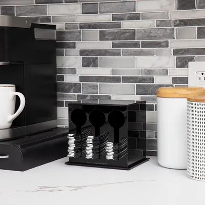 Image de Trieur pour articles en plastique - 3 compartiments - Noir