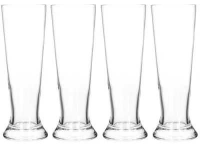 Produktbild von Bierglaser - 4x Stuck - 370 ml - 7 x 20 cm - Glas - Pilsglaser