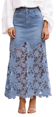 Immagine prodotto di Elegante abito da donna in pizzo, con taglio a trapezio