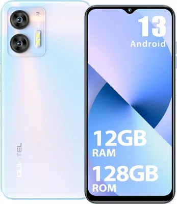 Produktbild von OUKITEL C36 Android 13 Smartphone 4G 12GB+128GB/1TB erweiterbar, 5150mAh 6.56" HD+ Octa Core Dual SIM 3 Steckplatz, Wi-Fi, Blau