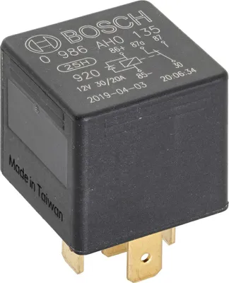 Produktbild von Bosch 0986AH0135 Mini-Relais 12V 20A, IP5K4, Betriebstemperatur von -40° C bis 1