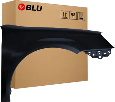 Immagine prodotto di BLU Parafango compatibile con VW Volkswagen Golf V 5 Kombi / Jetta LC9Z Destra Schwarz BlackMagic | 2003-2009 | Anteriore | Verniciato | Pronto per il montaggio | Acciaio