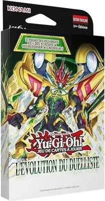Immagine prodotto di Yu-Gi-Oh! L'evoluzione del duellante, confezione da 3 buste, 28 carte di cui 1 carta gettone esclusiva, dai 6 anni in su