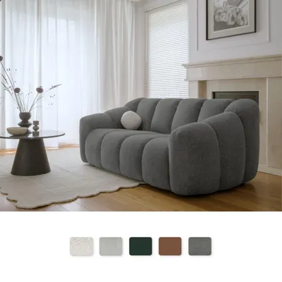 Produktbild von MIUFORM Shell - 2-Sitzer Sofa - 190x109 cm - Grau - Modulsofa Couch