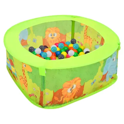 Immagine prodotto di Piscina di palline vidaXL con 300 palline 75x75x32 cm