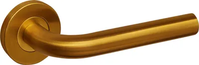 Immagine prodotto di Maniglia per porta Lavuzo Oristano oro opaco con rosone rotondo - per set