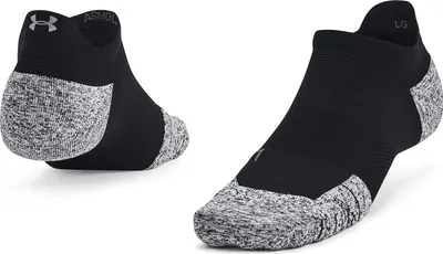 Produktbild von UNDER ARMOUR ArmourDry Cushion Lauf-Füßlinge Unisex 001 - black/pitch gray/reflective S (34-38)