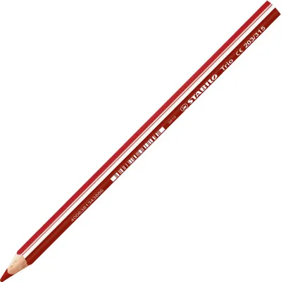 Image de Crayon de couleur triangulaire - STABILO Trio épais - crayon simple - rouge cerise