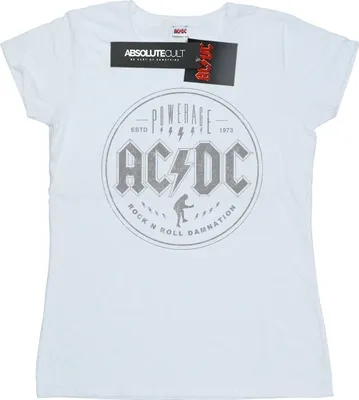 Produktbild von AC/DC - "Rock N Roll Damnation" T-Shirt für Damen BI4440 (L) (Weiß)