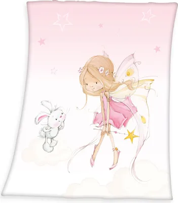 Produktbild von Herding Kinderdecke Little Fairy" rosa 130x160 cm"
