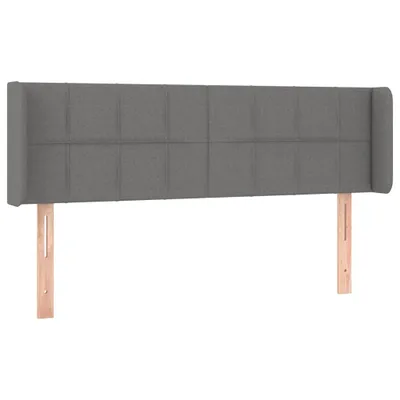 Produktbild von Kopfteil mit Ohren Dunkelgrau 147x16x78/88 cm Stoff