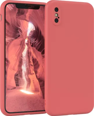 Produktbild von EAZY CASE - TPU Hülle für Apple iPhone X / XS, TPU Case stoßfeste Handyhülle, weiches Cover mit Kameraschutz, Silikonhülle in Rot