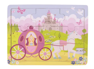 Produktbild von Bigjigs Toys Rahmenpuzzle (Prinzessin)