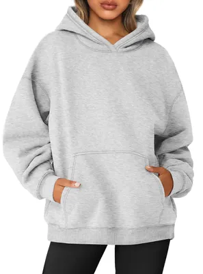 Zdjęcie produktu dla Bluza damska z polaru, oversize, z kapturem