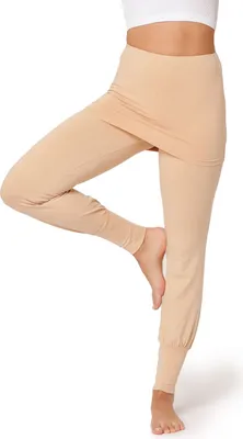 Produktbild von Bellivalini Damen Yogahose mit Rock Lang Bequeme Yoga Hose BLV50-275 (Nude, XS)