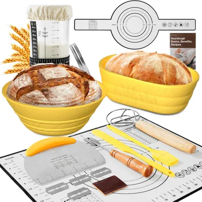 Productafbeelding van Zuurdeeg Fermentset, 15-delig brood, accessoires met gaarmand