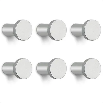 Immagine prodotto di Ganci da parete argentati, set da 6 pezzi, per bambini