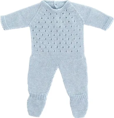 Produktbild von Miniland Puppenpyjama blau 38cm - Puppenkleidung weich