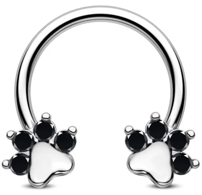 Imagen del producto de Aretes y piercing para la nariz con diseño de herradura: joyería elegante para hombres y mujeres