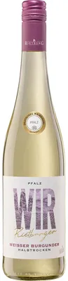 Produktbild von Wir Rietburger Weißwein Pfalz Weißer Burgunder QbA halbtrocken 0,75 l