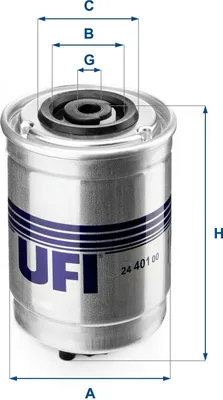 Produktbild von UFI KRAFTSTOFFFILTER Filtereinsatz 24.401.00