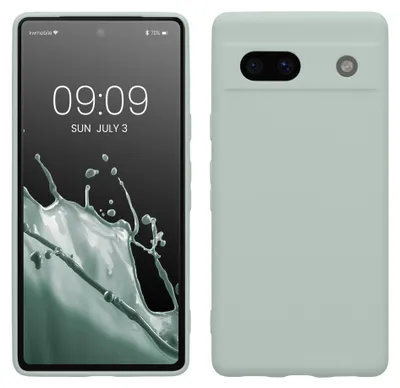 Produktbild von kwmobile Handyhülle für Google Pixel 7a Hülle - weiches Handy Silikon Case - Schutzhülle Cover - Cool Mint