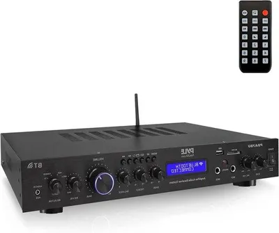 Productafbeelding van Bluetooth Audio Versterker - Stereo Versterker Home Cinema - Muziek Streamen - 5 Kanaals - 200 Watt - Zwart