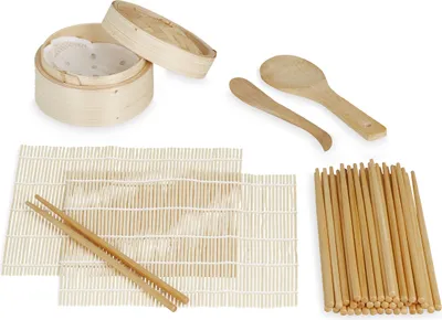Produktbild von relaxdays Sushi Set Bambus