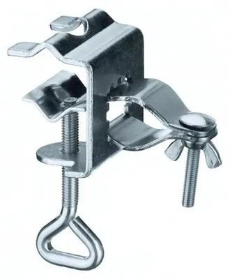Imagen del producto de Soporte para sombrillas de balcón, abrazadera para mesa de sombrilla, ideal para terrazas y playas, compatible con sombrillas de 24 a 32 mm de diámetro