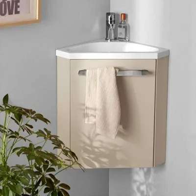 Produktbild von SKINO Eckwaschtisch + Armaturenset