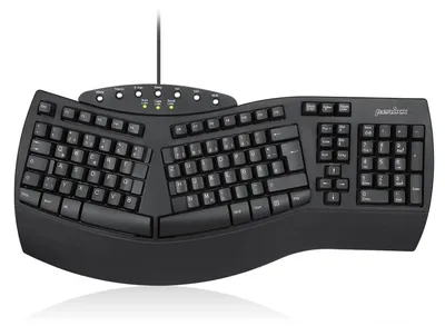 Imagen del producto de Perixx 11523 Perixx PERIBOARD-512 B, teclado ergonómico, color negro