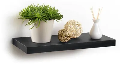 Produktbild von 50cm schwarz schwimmende Regal