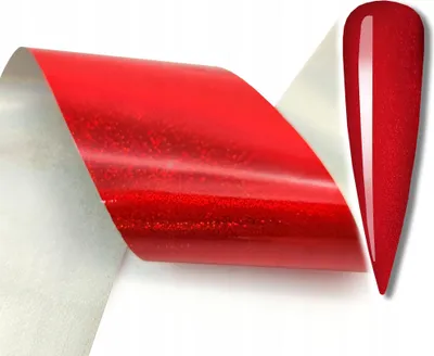 Produktbild von Transferfolie 10Cmx4Cm Rot Holographisch