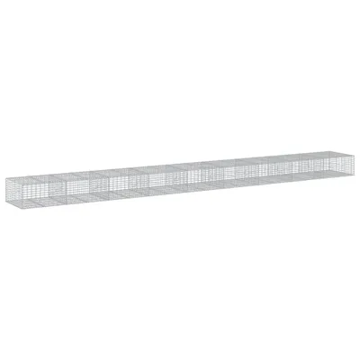 Obrázek produktu pro vidaXL Gabion s víkem 900x100x50 cm Pozinkované železo