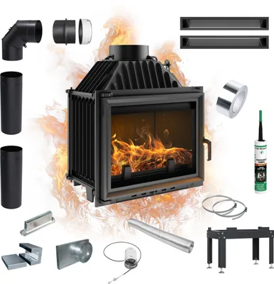 Immagine prodotto di Inserto camino in ghisa KRATKI MAJA 8 kW Ø 200