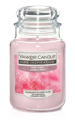 Produktbild von Yankee Candle Duftkerze Großes Glas Fairy Floss 538 g, rosa