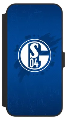 Produktbild von NIVOCASE Klapphülle für Apple iPhone 14 Plus  Handyhülle aus Kunst Leder NIVOflip schwarz FC Schalke 04 Offizielles Lizenzprodukt Schalke 04