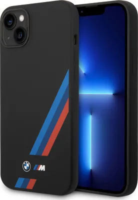 Immagine prodotto di Etui Bmw Bmhcp14M22Sotk Iphone 14 Plus/ 15 Plus 6,7 Czarny/Nero Silicone Sttripes inclinate