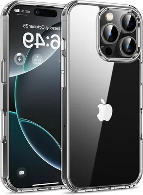 Produktbild von iPhone 16 Pro Max Transparant hoesje met valbescherming, anti-kras, harde kristalheldere achterkant
