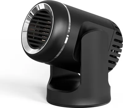 Obrázek produktu pro 12 V, 130 W elektrický ventilátor do auta, přenosný, s funkcí sušení skel, odvlhčovačem a odmrazovačem pro automobily, černý