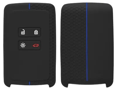 Produktbild von kwmobile Schlüsselhülle für Renault 4-Tasten Smartkey Autoschlüssel (nur Keyless Go) Hülle - Autoschlüssel Schlüssel Hülle aus Silikon - Schlüsseletui