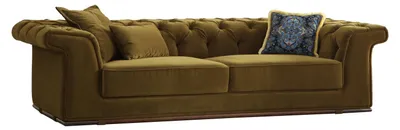 Image de Canapé chesterfield design vert olive Canapé design rembourré canapé