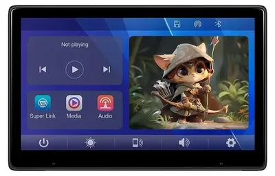 Imagen del producto de Monitor para reposacabezas de coche, conexión inalámbrica, pantalla táctil, 9 pulgadas